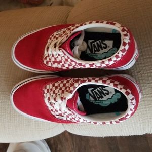 Vans Red Tennis Shoes